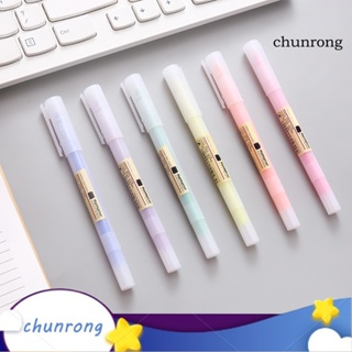 Chunrong ปากกามาร์กเกอร์ อุปกรณ์เครื่องเขียน สําหรับนักเรียน สํานักงาน 5 ชิ้น