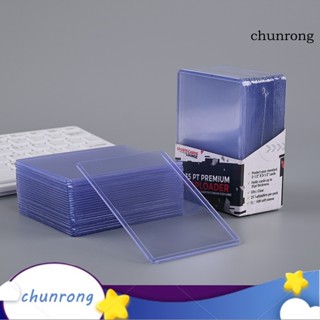 Chunrong ปลอกการ์ดเกม PVC กันรอยขีดข่วน สีม่วง สําหรับเล่นกีฬา 25 ชิ้น ต่อชุด