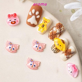 Aroma เครื่องประดับตกแต่งเล็บ ลายหัวใจ Melody Kawaii สไตล์ญี่ปุ่น DIY