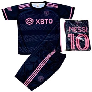 เสื้อกีฬาแขนสั้น พิมพ์ลายทีมชาติฟุตบอล messi jersey messi สําหรับเด็กอายุ 2-15 ปี