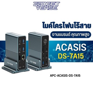 Acasis 15in1 Docking Station USB-C 10GBPS อุปกรณ์ต่อพ่วง HDMI 4K@60 USB C 3.1 Card Reader Gigabit Ethernet แท่นชาร์จ PD