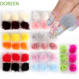 Doreen ลูกบอล พร้อมฐาน 3D สําหรับตกแต่งเล็บ DIY