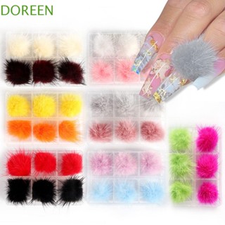 Doreen ลูกบอล พร้อมฐาน 3D สําหรับตกแต่งเล็บ DIY