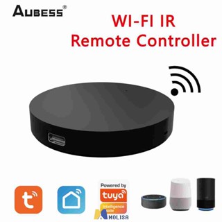 Aubess 2023 อัพเกรด Ir รีโมทคอนโทรลควบคุมเสียง Tuya Universal Mini Smart Home อินฟราเรด Wifi Ir Alexa Google Home Tmall Genie MOLISA