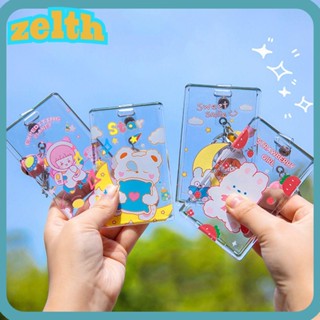 Zelth ซองใส่บัตร แบบใส ลายการ์ตูน สําหรับนักเรียน