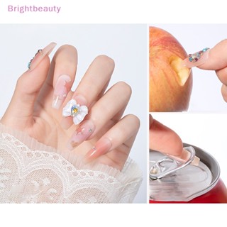 Brightbeauty สติกเกอร์เทปกาวใส สองด้าน สําหรับตกแต่งเล็บ 240 ชิ้น