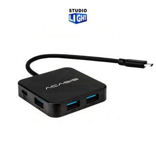 อุปกรณ์แปลงสัญญาณต่อพ่วง ACASIS 6in1 แบบ USB C ถ่ายโอนข้อมูล 5Gbps สำหรับ 3x USB-A 1x USB-C V3.0 4K 30HZ HDMI PD100W