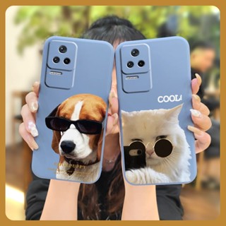 cute Solid color Phone Case For Redmi K40S/Xiaomi Poco F4 5G Lens bump protection Lens package Liquid silicone shell