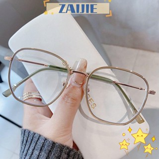 Zaijie24 แว่นตา TR90 ทรงสี่เหลี่ยม เบาพิเศษ ป้องกันแสงสีฟ้า ใส่สบาย สําหรับคอมพิวเตอร์ สํานักงาน