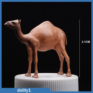 [Dolity1] ฟิกเกอร์สัตว์อูฐจิ๋ว 1/64 สําหรับตกแต่งโต๊ะทะเลทราย