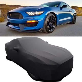 Lantop ผ้าคลุมรถยนต์ ผ้าซาติน กันฝุ่น ระบายอากาศ สําหรับ 2000-2022 Ford Mustang GT