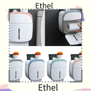 Ethel1 ที่วางกระดาษชําระ แบบติดผนังห้องน้ํา ไม่ต้องเจาะรู กันน้ํา ABS