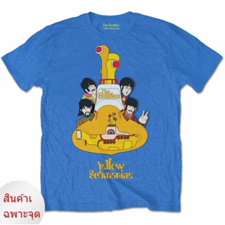 เสื้อยืดพิมพ์ลายพรีเมี่ยม Top Sale Mens Short Sleeve The Beatles Yellow Submarine Sub T-Shirt New Summer Cal Loose Tee