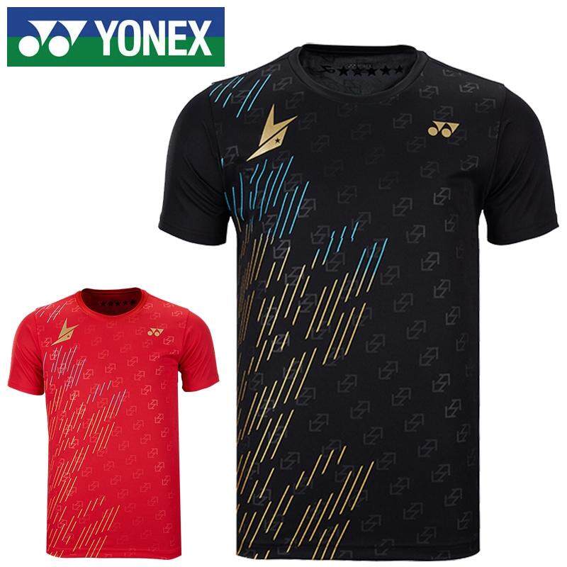 พร้อมส่ง เสื้อยืดแขนสั้น แบบแห้งเร็ว สําหรับเล่นแบดมินตัน