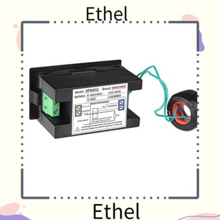 Ethel1 โวลต์มิเตอร์แอมมิเตอร์ AC 100A 80-300V 6-in-1 พลาสติก ทนทาน สีดํา สีฟ้า สําหรับช่างไฟฟ้า