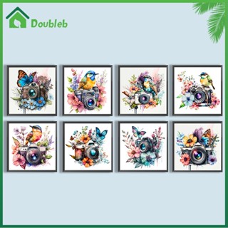 【Doub X ✮】ภาพวาดปักเพชร ทรงกลม ลายสัตว์ กล้อง 5D DIY สําหรับตกแต่งบ้าน ✮