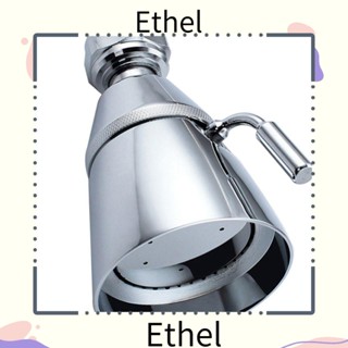 Ethel1 หัวฝักบัวอาบน้ํา ทองเหลือง ปรับได้ ขนาดใหญ่ พร้อมข้อต่อหมุน สําหรับห้องน้ํา