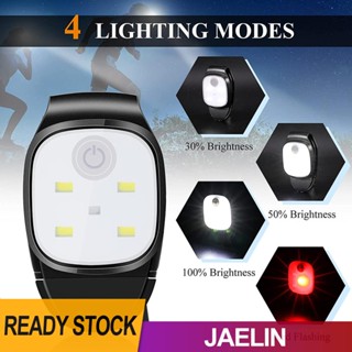 คลิปไฟหน้า LED แบบชาร์จ USB เพื่อความปลอดภัย สําหรับเดินเล่น ตั้งแคมป์ [Jaelin.th]