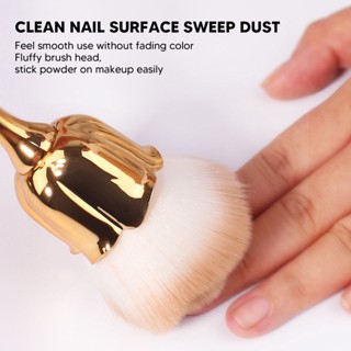 Enjoy Beauty แปรงปัดฝุ่นเล็บ 2 ชิ้น Rose Soft Brush Nail Art Powder Remover Cleaning Dust Tools