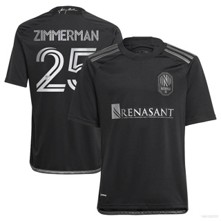 Ani 2023 MLS Walker Zimmerman Nashville SC Jersey เสื้อยืดลําลอง แขนสั้น พลัสไซซ์ สีดํา เหมาะกับการเล่นกีฬา