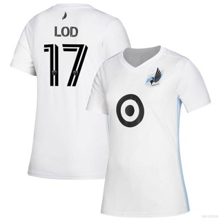 เสื้อยืดแขนสั้น ลายทีมชาติฟุตบอล Ani 2020 MLS Robin Lod Minnesota United ชุดเยือน พลัสไซซ์