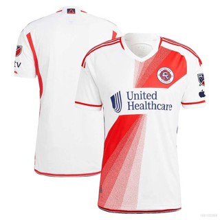 เสื้อกีฬาแขนสั้น ลายทีมชาติฟุตบอล MLS New England Revolution 2023-2024 พลัสไซซ์