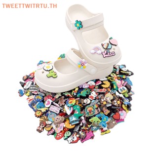 CROCS Trtu อุปกรณ์เสริม รองเท้าแตะ PVC ลายการ์ตูน สําหรับวัยรุ่น 30 ชิ้น