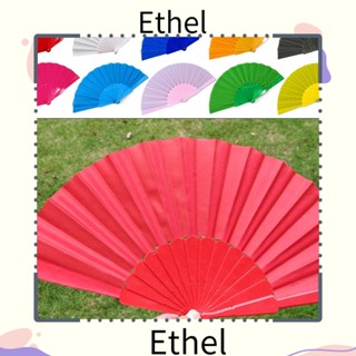 Ethel1 พัด แบบพับได้ สไตล์จีน อุปกรณ์ประกอบฉาก สําหรับตกแต่งบ้าน