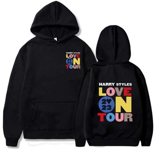 เสื้อกันหนาวแขนยาวลําลอง มีฮู้ด แบบสวมหัว ลาย Love On Tour แฟชั่นฤดูใบไม้ร่วง และฤดูหนาว สไตล์สตรีท สําหรับผู้ชาย และผู้หญิง 2023