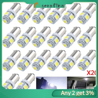 Rf ชุดหลอดไฟ Led T11 Ba9s 5050 5smd สําหรับติดป้ายทะเบียนรถยนต์ 20 ชิ้น