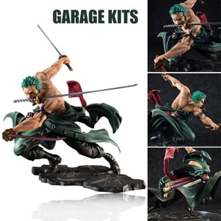 โมเดลฟิกเกอร์ PVC อนิเมะวันพีช Zoro Kimono Roof Roronoa Three-Knife Fighting Skill