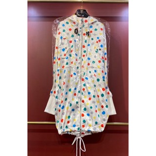 ♥ เช็คสินค้าก่อนสั่ง LOUIS VUITTON X YK DOTS LONG PARKA IN WHITE เสื้อโค้ช มินิเดรส แขนยาว งานสวย ผ้าดีมาก ลายดอท หลุยส์