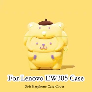 【Trend Front】เคสหูฟัง แบบนิ่ม ลายการ์ตูน สําหรับ Lenovo EW305 EW305