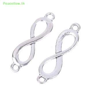 Peacellow จี้เชื่อมต่อสัญลักษณ์ Ch Link Infinity สีเงิน สําหรับทําเครื่องประดับ DIY 20 ชิ้น