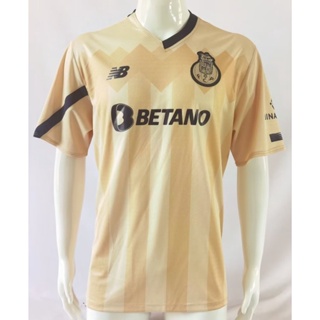 เสื้อกีฬาแขนสั้น ลายทีมชาติฟุตบอล Porto Away 23-24 ไซซ์ S - XXL แบบแห้งเร็ว AAA