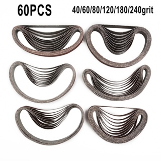 ⚡NEW 8⚡Sanding Belts Replacement 60pcs 40/60/80/120/180/240Grit Accessories Set