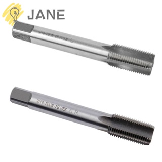 Jane ดอกต๊าปเกลียว เหล็ก ความเร็วสูง มือซ้าย และขวา 9/16-20 สีเงิน สําหรับซ่อมแซมจักรยาน 2 ชิ้น