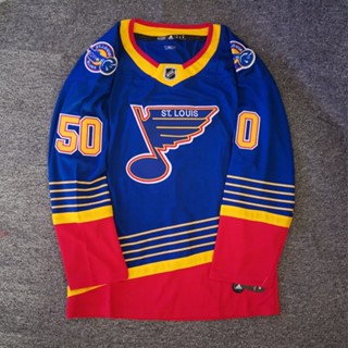 เสื้อกีฬาแขนยาว ลายทีม Nhl Hockey Jersey Hockey Jersey สไตล์ฮิปฮอป ตะวันตก