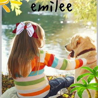 Emilee กิ๊บติดผม เนื้อผ้า เงางาม อุปกรณ์เสริม สําหรับตกแต่งเสื้อผ้า