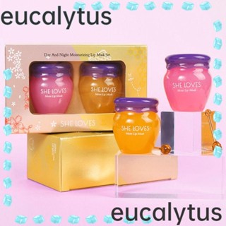 Eucalytus1 ลิปบาล์มน้ําผึ้ง ซากุระ ป้องกันริมฝีปากแห้ง และกลางคืน คุณภาพสูง สําหรับผู้หญิง