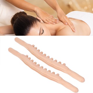 Chris office 2 Pcs ไม้ขูด Stick บรรเทาความเมื่อยล้า 20 จุดนวด Smoother Massage Roller สำหรับ Beauty Salon Home