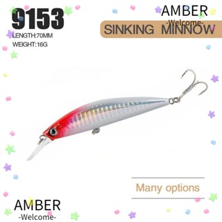 Amber เหยื่อตกปลา รูปปลาซิงค์ 70 มม. 16 กรัม