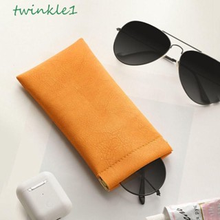 Twinkle1 เคสแว่นตาหนัง แบบพกพา แฟชั่นกันน้ํา ตัวผู้ ตัวเมีย ปิดอัตโนมัติ เคสป้องกันแว่นตา