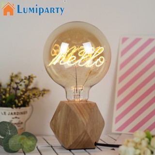 Lumiparty G125LED หลอดไฟ HELLO เกลียวนุ่ม หลอดไฟ 220V 4W E27 โคมไฟวินเทจ สําหรับตกแต่ง