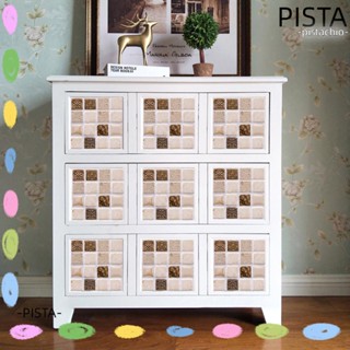 Pista สติกเกอร์กระเบื้อง DIY ตกแต่งผนัง โมเสค สติกเกอร์ตกแต่งบ้าน