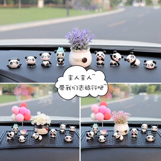 Car Interior Decoration Ornament Car Decoration Creative Upscale Car Accessories Interior Personality Cute Panda Car Decoration Female RnZh