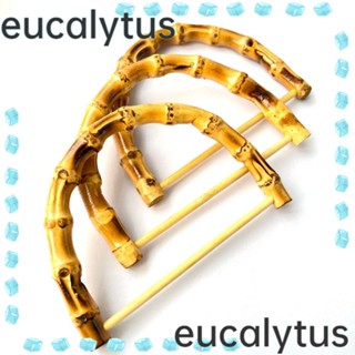 Eucalytus1 หูหิ้วกระเป๋าไม้ไผ่ พร้อมบักเกิล สําหรับคล้องกระเป๋าสะพายไหล่