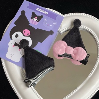 A Pair of Cute Little Devils Paired with Cartoon Hair Clips for Girls, A New Girl with A Sweet and Cool Heart, A Bow Tie Edge Clip and Ear Top Clip Hair Accessories