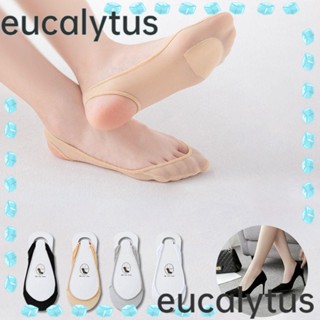 Eucalytus1 ถุงเท้า กันลื่น มองไม่เห็น สําหรับรองเท้าส้นสูง ถุงเท้าเรือ