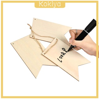 [Kokiya] แบนเนอร์ไม้เปล่า DIY สําหรับตกแต่งบ้าน งานแต่งงาน 24 ชิ้น